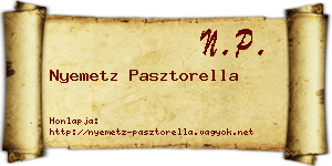 Nyemetz Pasztorella névjegykártya